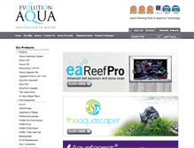 Tablet Screenshot of evolutionaqua.com